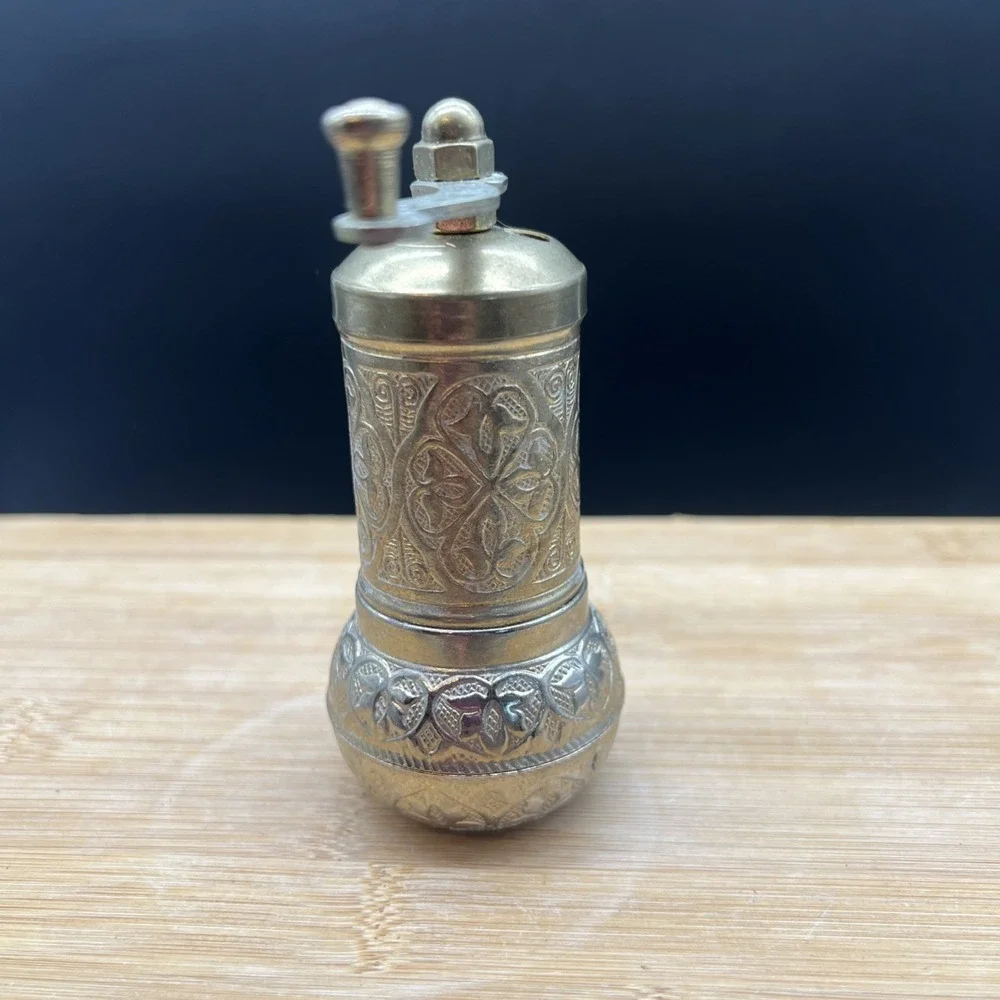 Handmade Turkish Brass Pepper Spice Grinder Mill 4